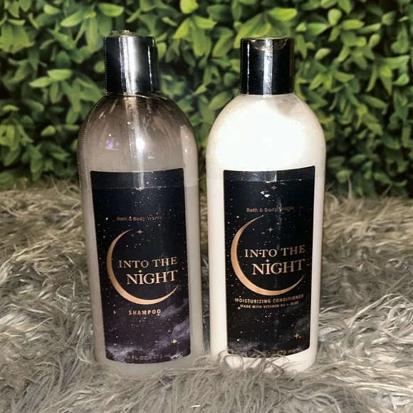 NWTs BATH & Body Works INTO THE NIGHT Shampoo & Conditioner 16oz BUNDLE of 2 - Picture 1 of 7